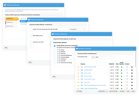 Portfolio Constructor